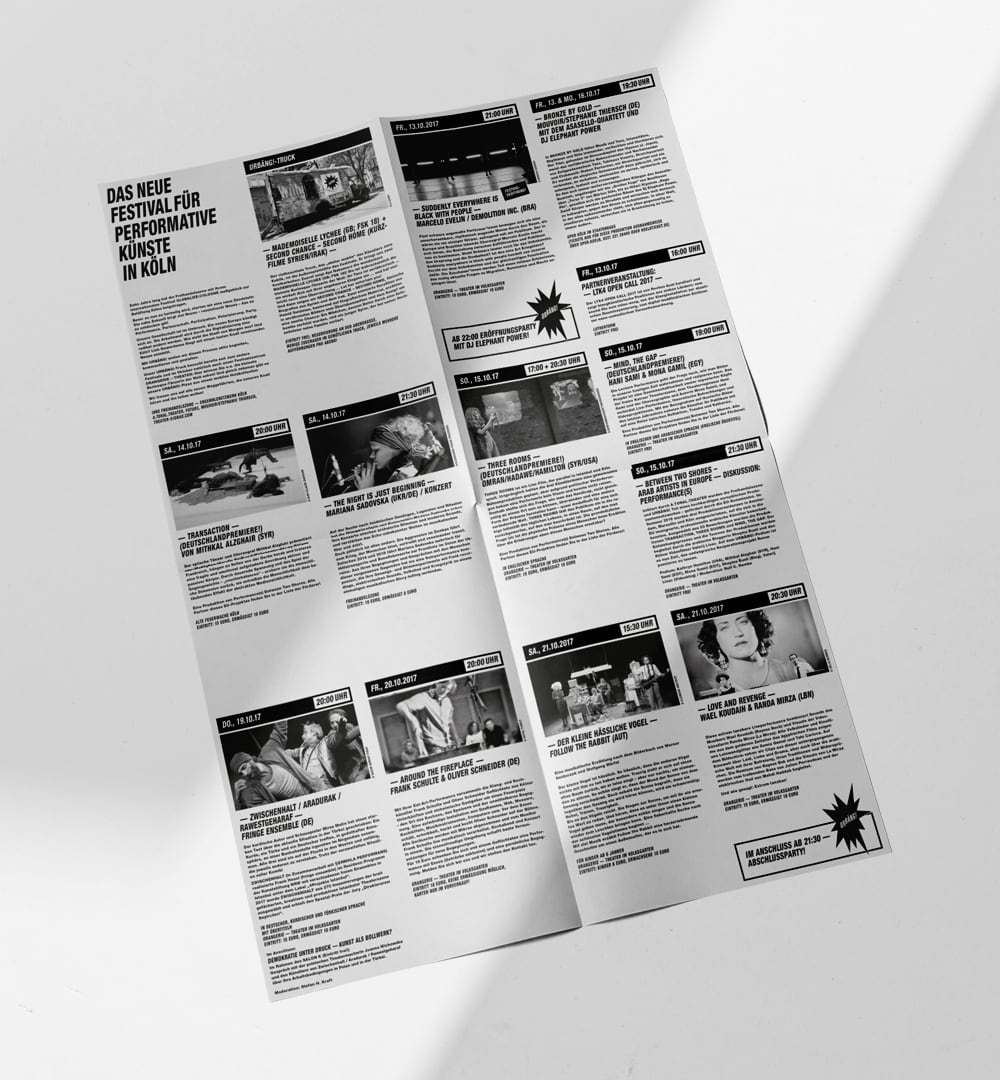 URBÄNG! Festival Programmheft Design