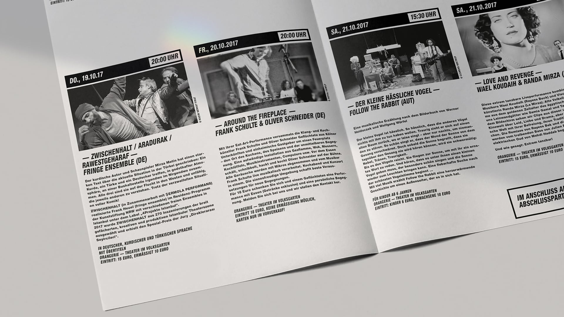 URBÄNG! Festival Programmheft Design