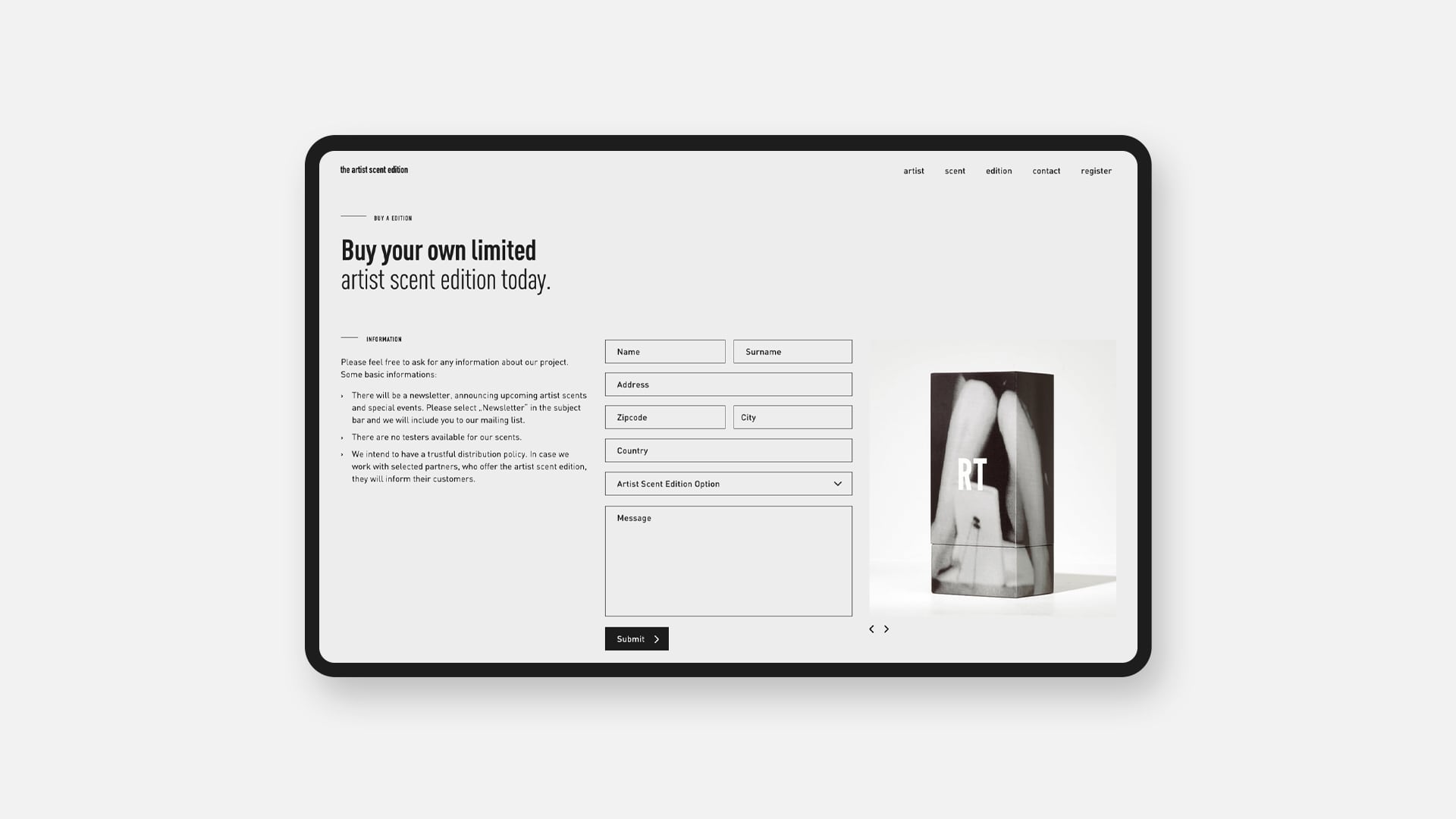 Webdesign, Webentwicklung Order