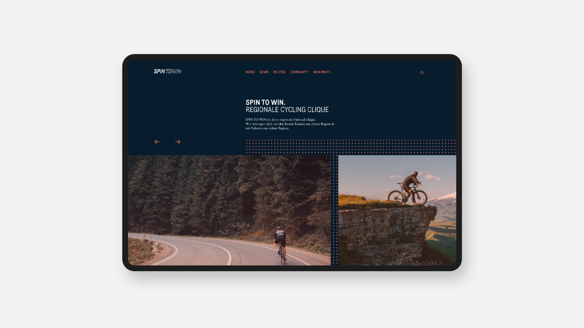SPIN TO WIN Webdesign Landingpage