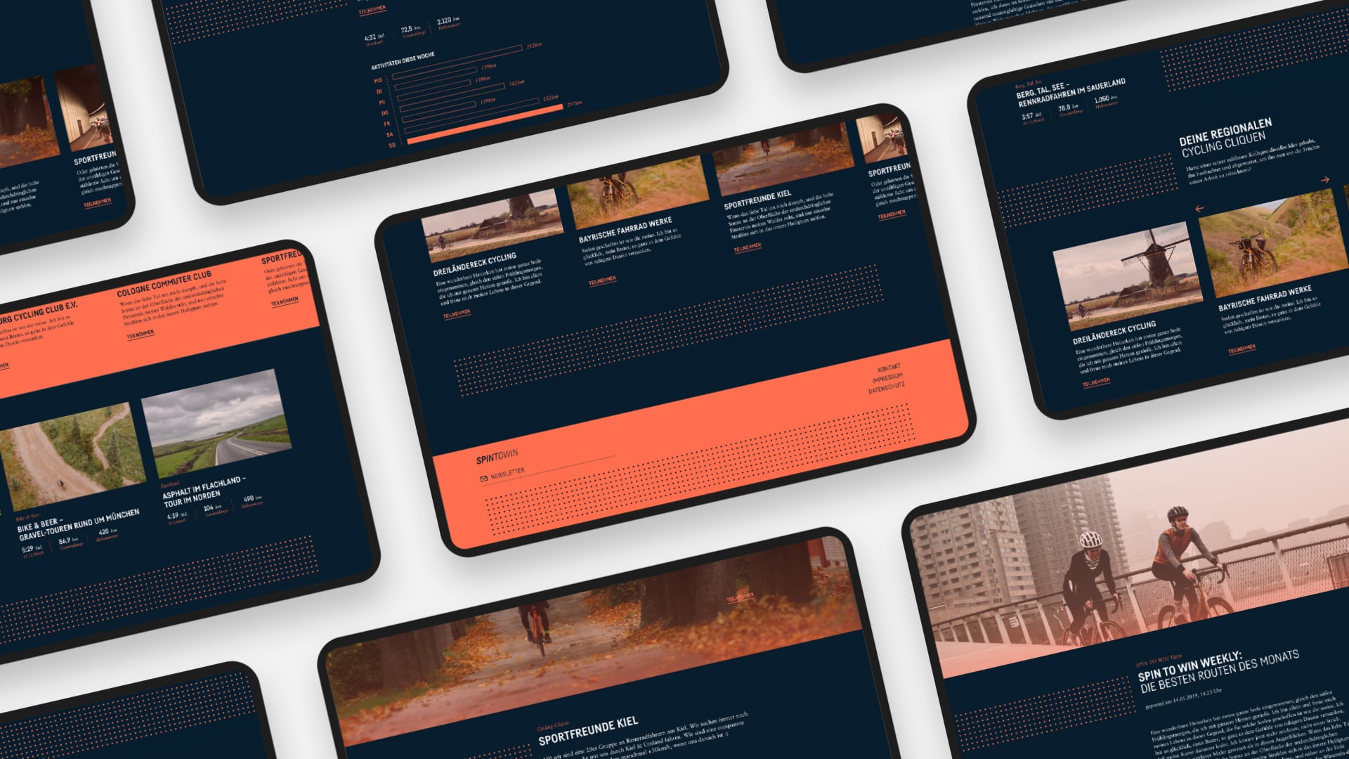 SPIN TO WIN Webdesign Übersicht