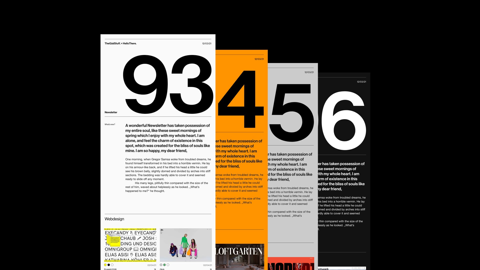 TheGüdStuff. Newsletter Design